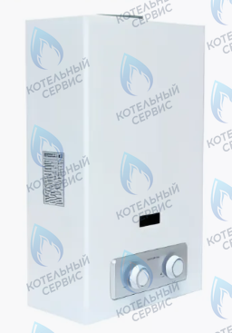 510.01 Газовый водонагреватель проточный GENBERG PIEZO 10л, (белый) в Санкт-Петербурге