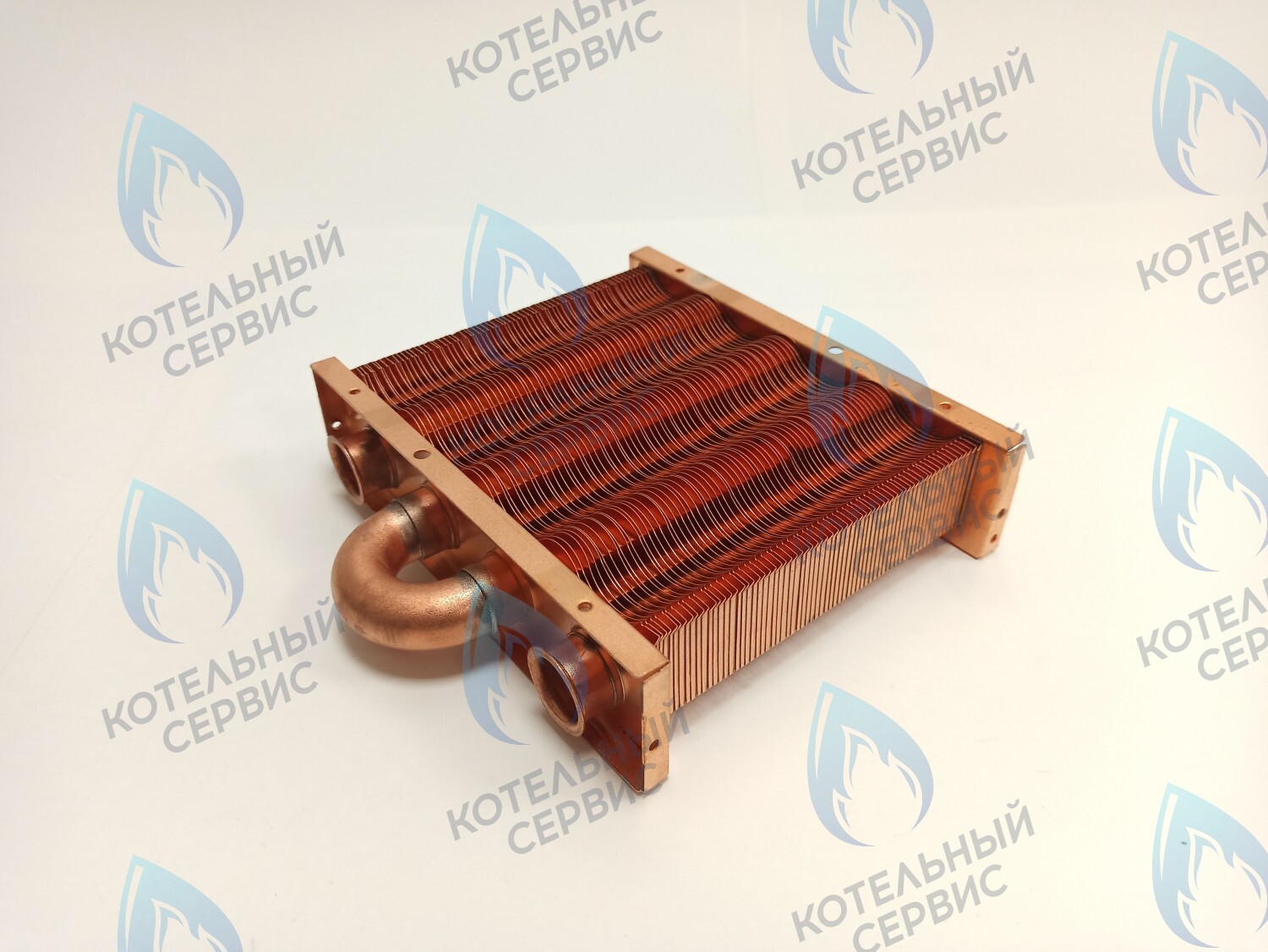 EM021-142-02 Теплообменник первичный основной (без фитингов) 142мм 67 FIN (100 HSG/ICH/MSC) DAEWOO в Санкт-Петербурге