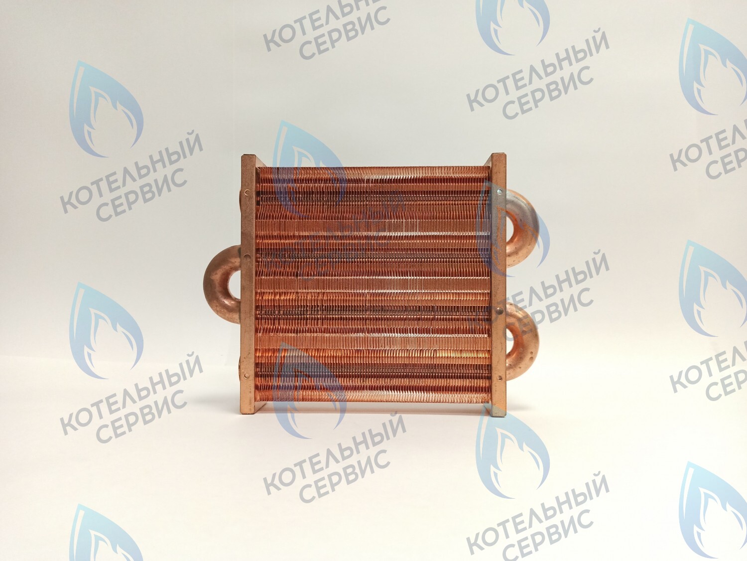 EM021-180-02 Теплообменник первичный основной (без фитингов) 180мм 85 FIN (130-200 HSG/ICH/MSC) (3318108610, 3318108640) DAEWOO в Санкт-Петербурге