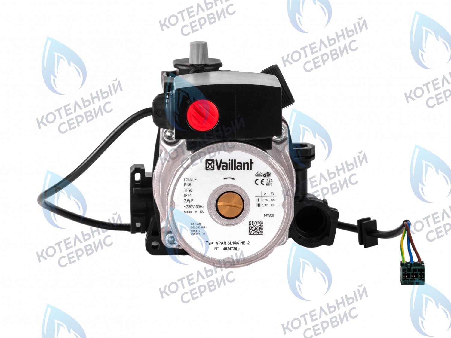 0020020023 Циркуляционный насос (3-проводный кабель) Vaillant ATMO/TURBO TEC PRO/VPAR SL 15/6 HE-2 (по часовой стрелке) (втулка 40мм, колесо 68/21мм) в Санкт-Петербурге