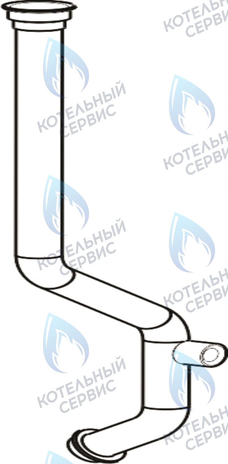 2090944 Обратный трубопровод (15,1-23,3 кВт) CELTIC-DS PLATINUM 3.13, 3.16, 3.20 (2090944) в Санкт-Петербурге