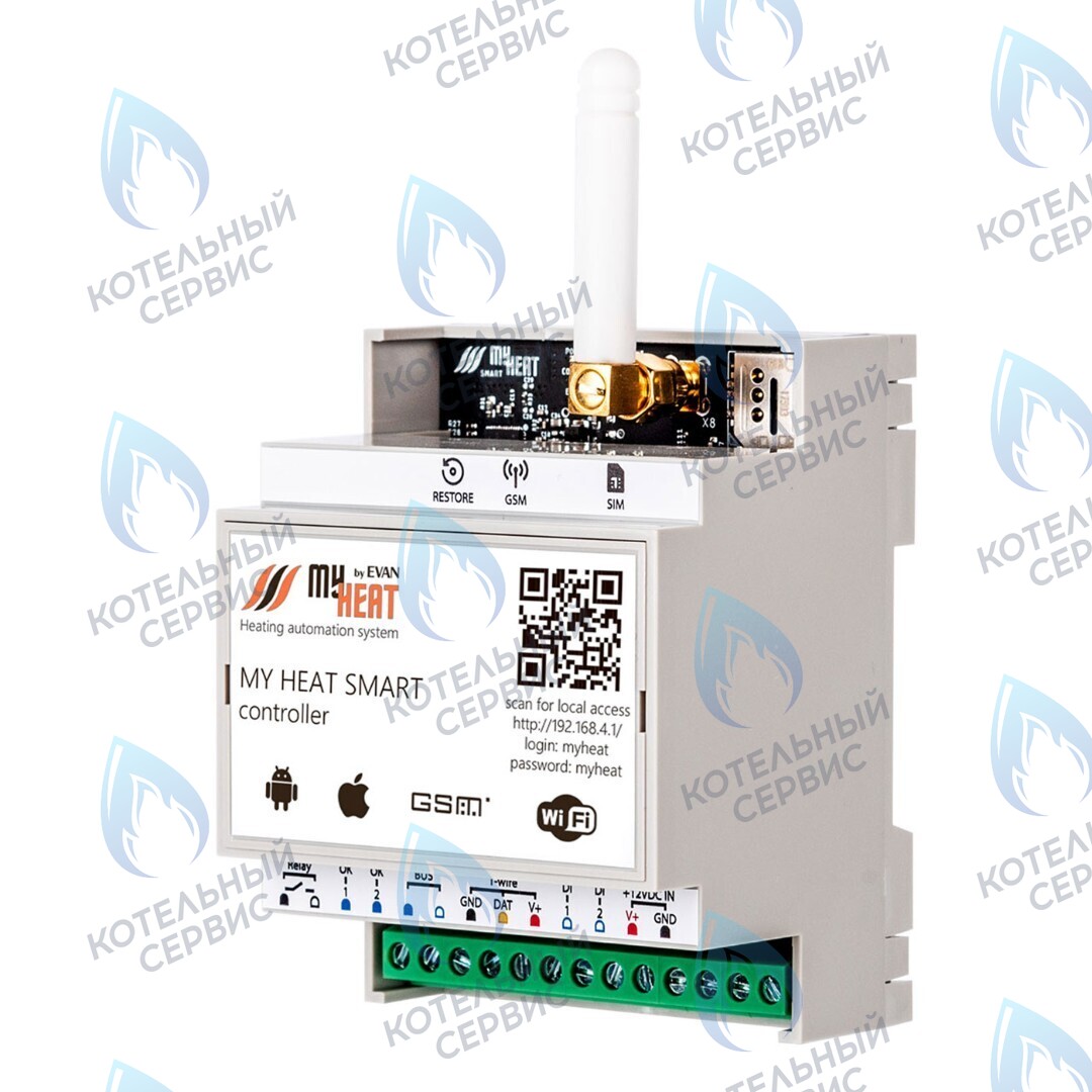 6283 Термостат (контроллер) MyHeat Smart (GSM, Wi-Fi, DIN) в Санкт-Петербурге