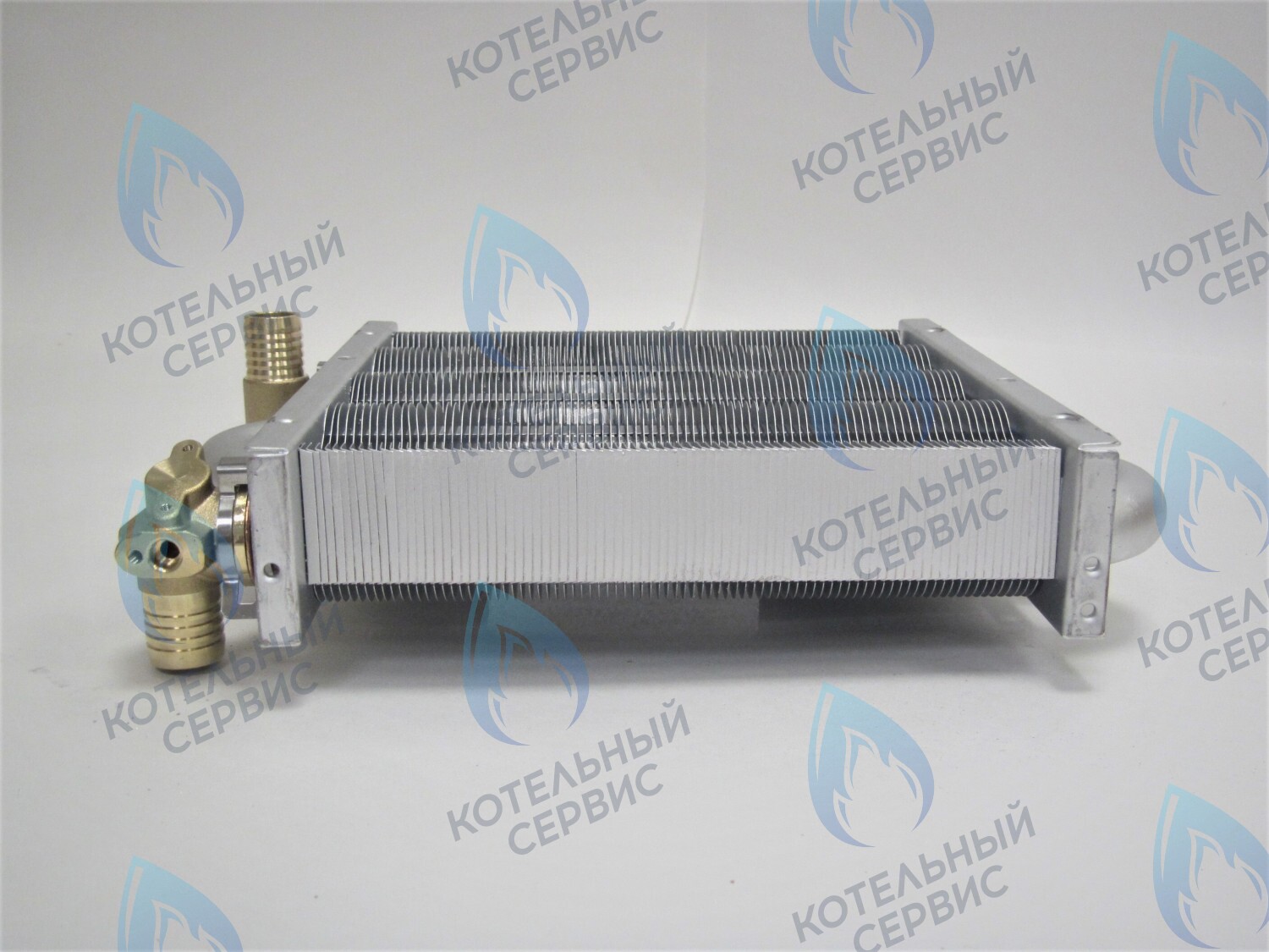 EM021-180-Фитинг-Комп Теплообменник первичный основной (с фитингами) 180 мм 85 FIN (130-200 HSG/ICH/MSC) DAEWOO в Санкт-Петербурге