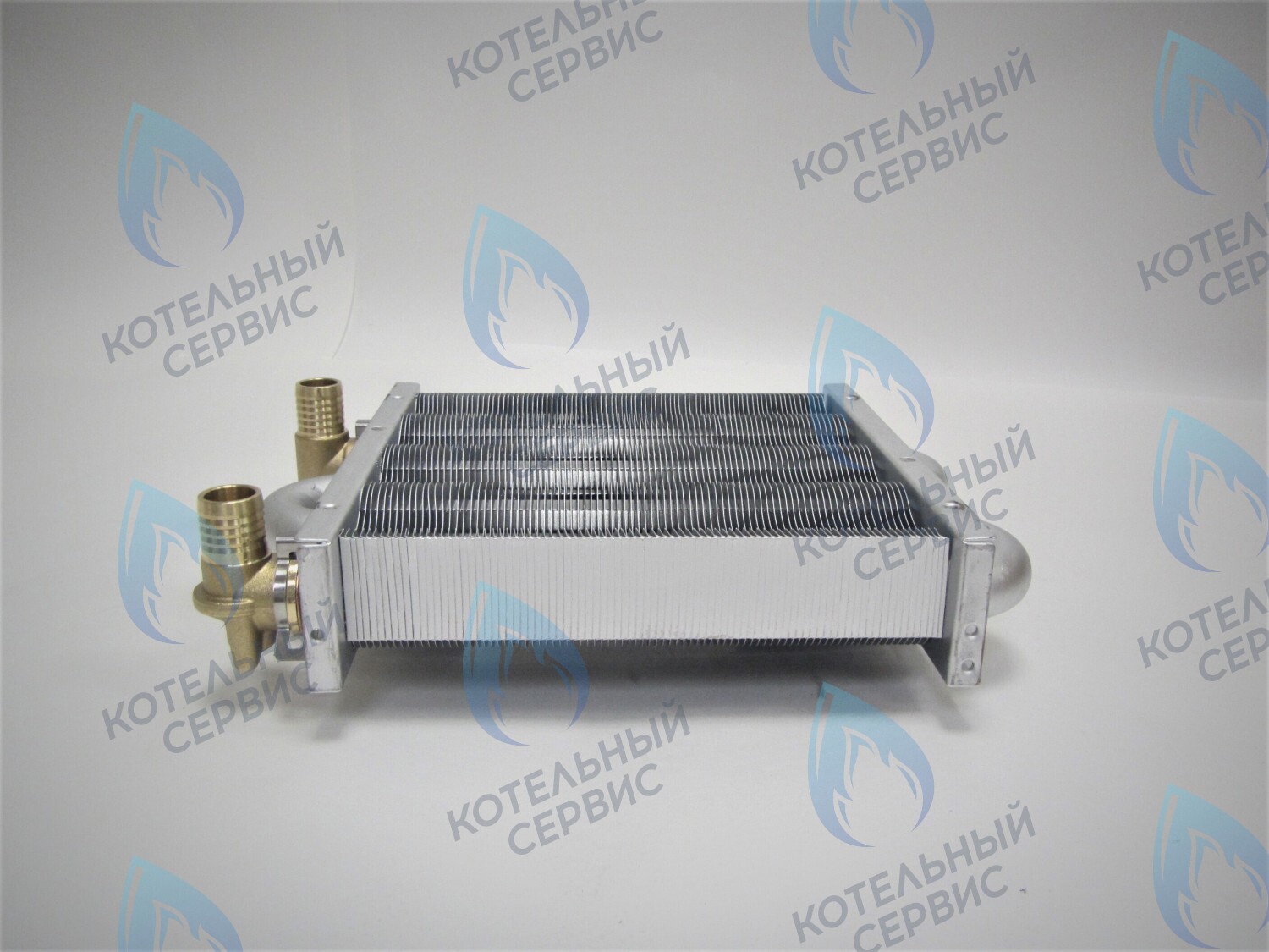 EM021-180-Фитинг-Комп Теплообменник первичный основной (с фитингами) 180 мм 85 FIN (130-200 HSG/ICH/MSC) DAEWOO в Санкт-Петербурге