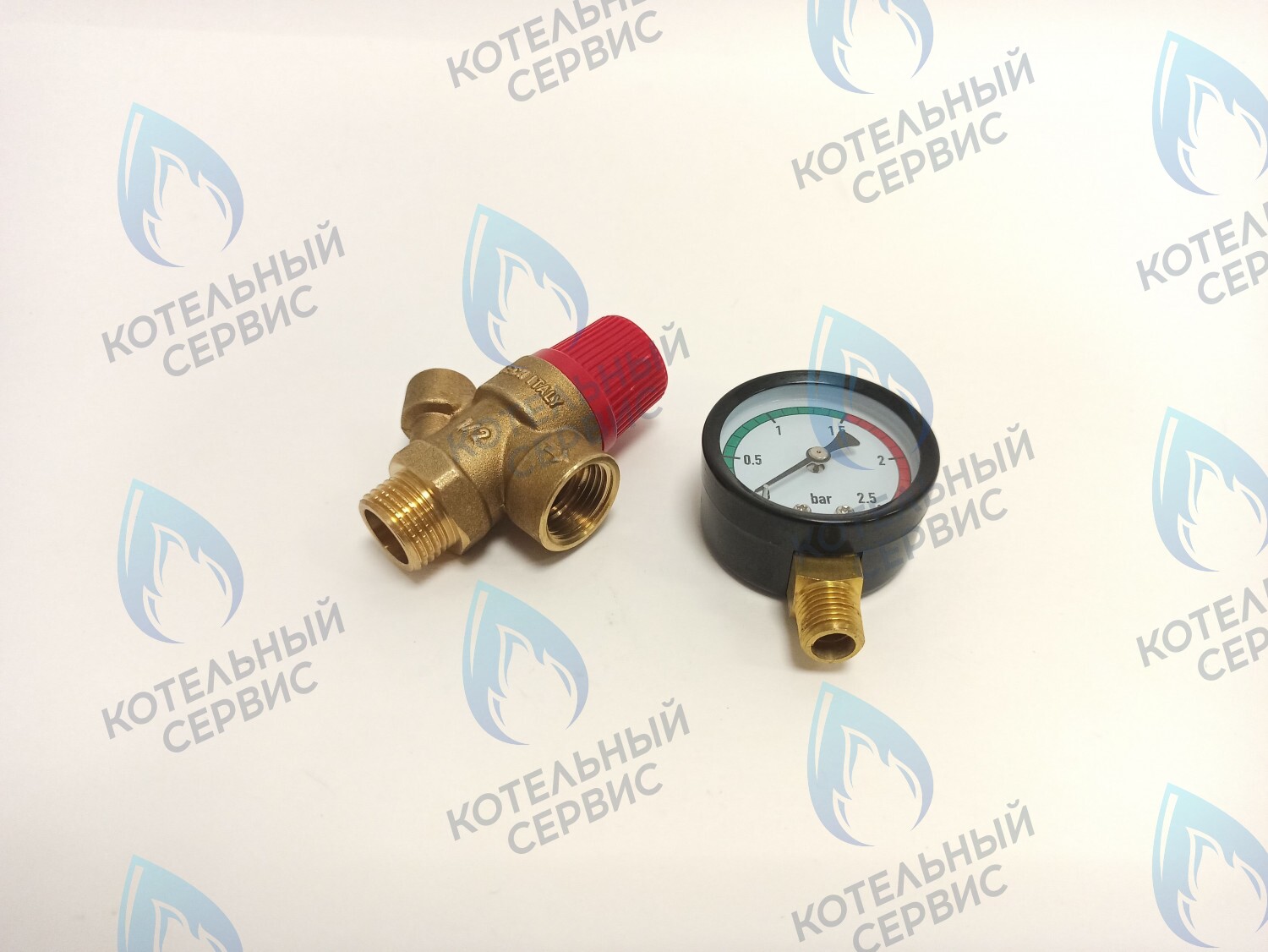  Клапан предохранительный с манометром TIM 1/2x1,5 бар (BL4802-1.5) в Санкт-Петербурге