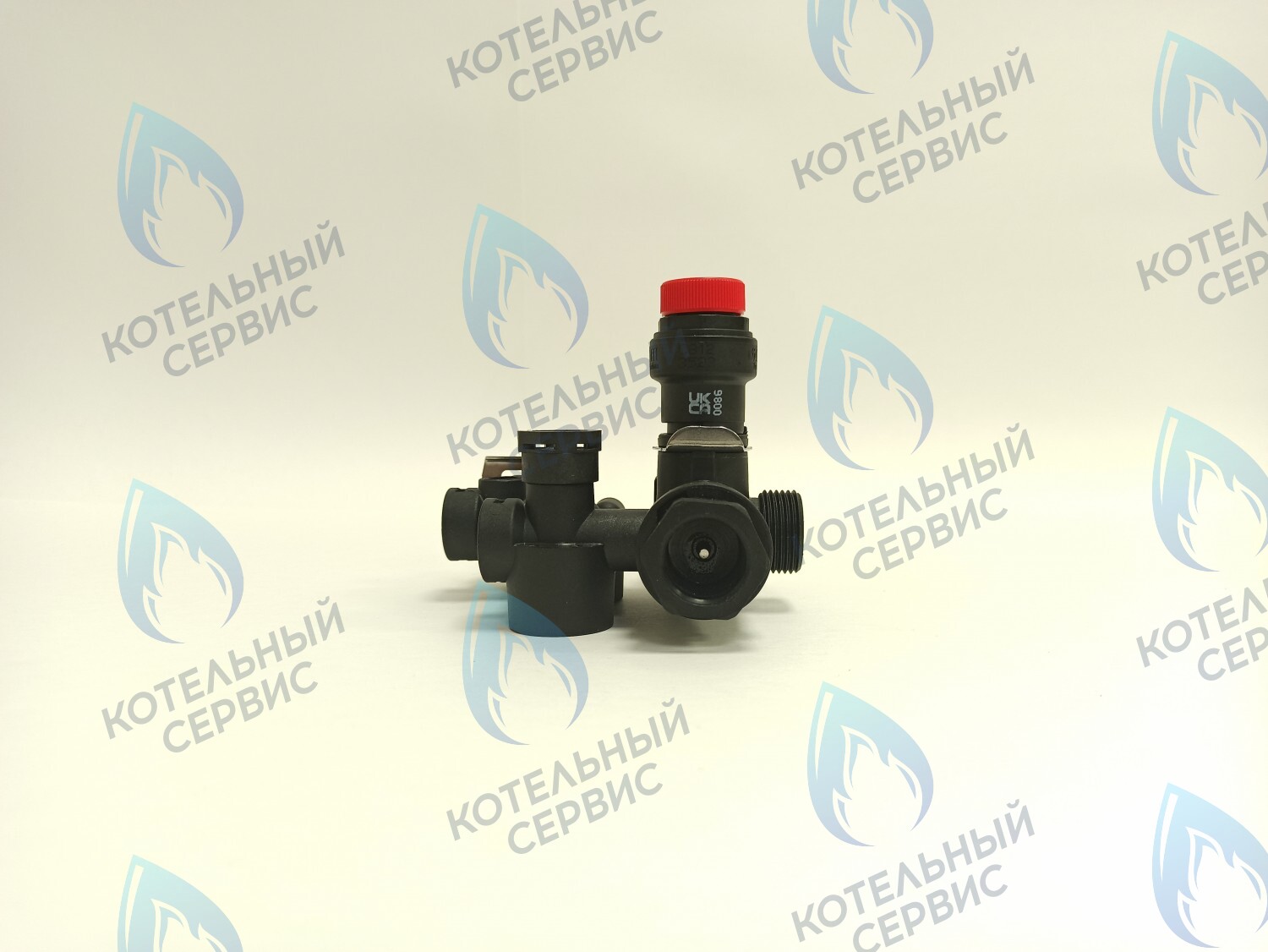 NUM00007 Гидроблок (левый) с картриджем трехходового крана (пластиковый) LIGHT 12кВт-24кВт, VARME 12кВт-18кВт (HH005B) FEDERICA BUGATTI в Санкт-Петербурге