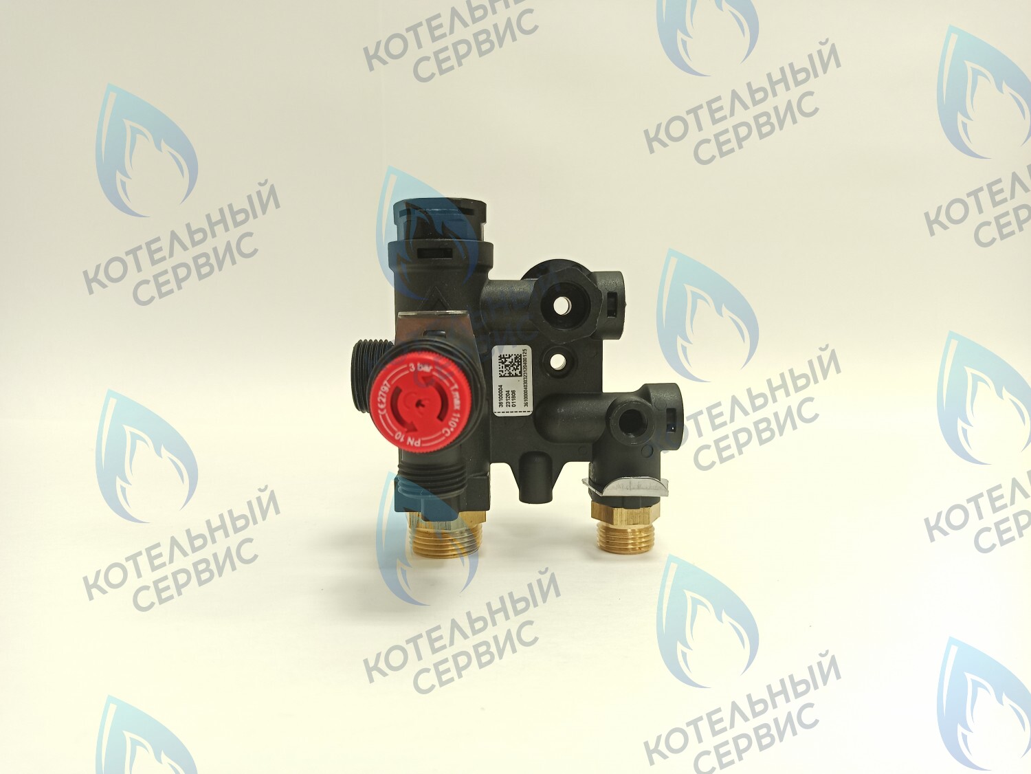 NUM00007 Гидроблок (левый) с картриджем трехходового крана (пластиковый) LIGHT 12кВт-24кВт, VARME 12кВт-18кВт (HH005B) FEDERICA BUGATTI в Санкт-Петербурге