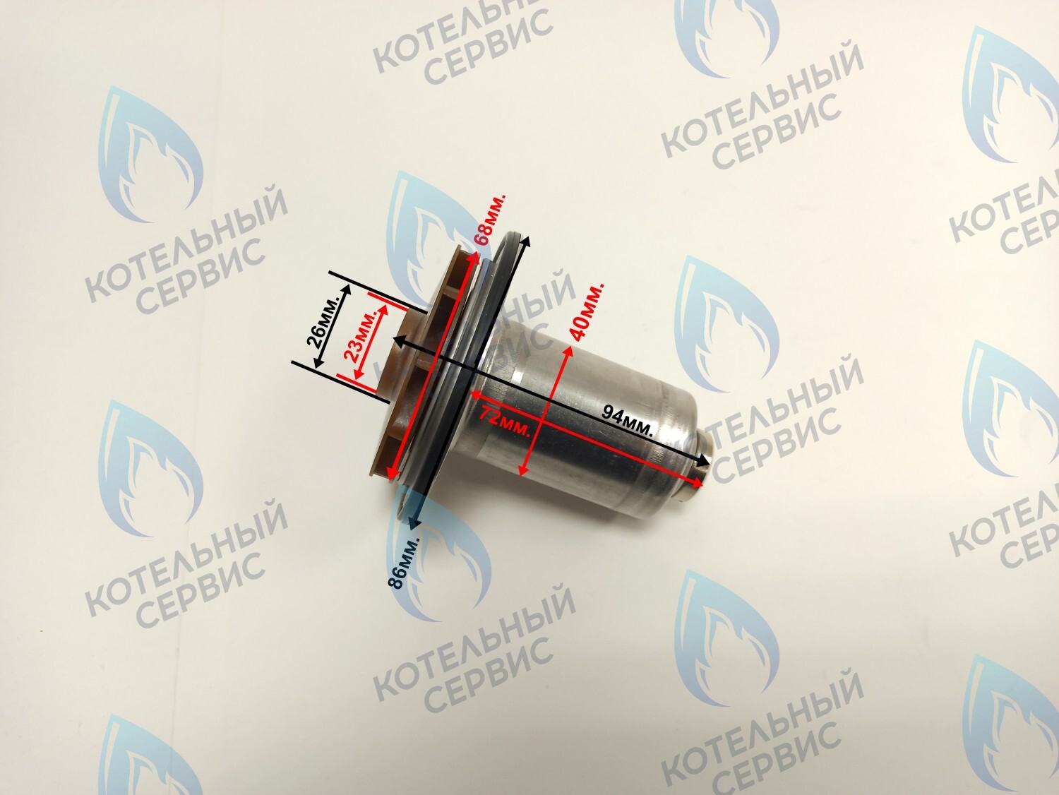 PPR-EW23CW-E40-68 Втулка ротор насоса (по часовой стрелки) ERCO 15-50, 95W (подходит под улитку WILO) в Санкт-Петербурге