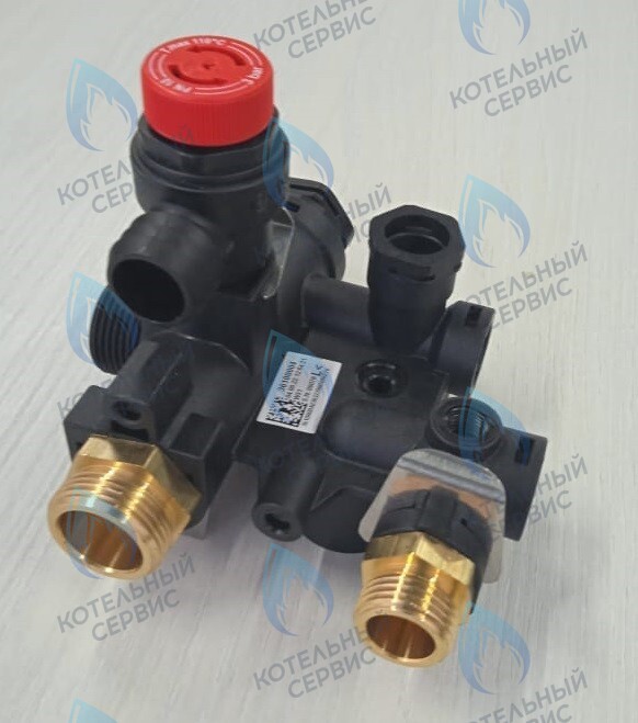 HH005B Часть гидрогруппы отопления подающая (пластик) Light 12кВт-18кВт-24кВт FEDERICA BUGATTI в Санкт-Петербурге