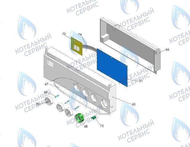 24700 Передняя часть пластмассовой панели 19093 (для DIMS) THERMONA в Санкт-Петербурге