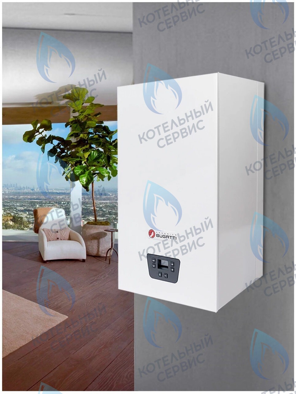  Настенный газовый котел Federica Bugatti TECH (одноконтурный) в Санкт-Петербурге