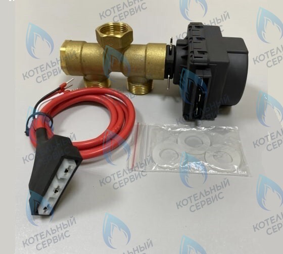 TVA001 Трехходовой клапан 3/4” с электроприводом, комплект в Санкт-Петербурге
