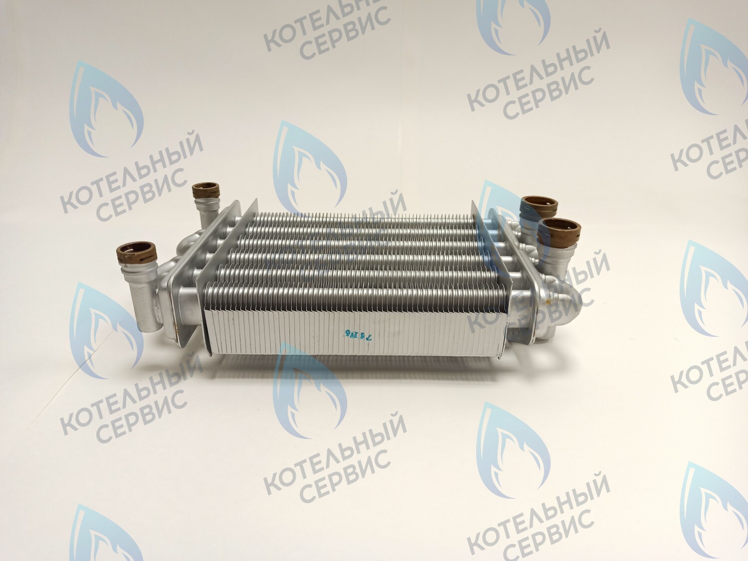 02-4011 Теплообменник битермический 198мм GAZECO 18-T1/C1 (с 05.2016) в Санкт-Петербурге