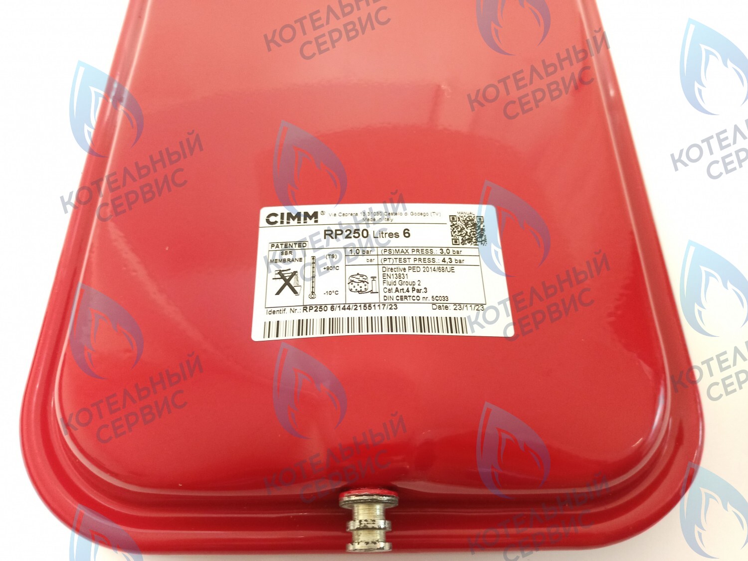 ET029-06L-CM Расширительный бак 6л (плоский) клипса Baxi MAIN-5 14-24 F (710471200) в Санкт-Петербурге