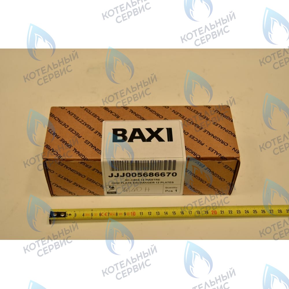 5686670 Теплообменник ГВС пластинчатый вторичный на 12 пластин (до 2014 г.) BAXI в Санкт-Петербурге