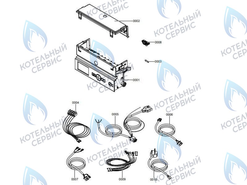 7859849 Блок управления (контроллер арт. 7856853) Vitopend 100-W A1JB / A1HB Viessmann в Санкт-Петербурге