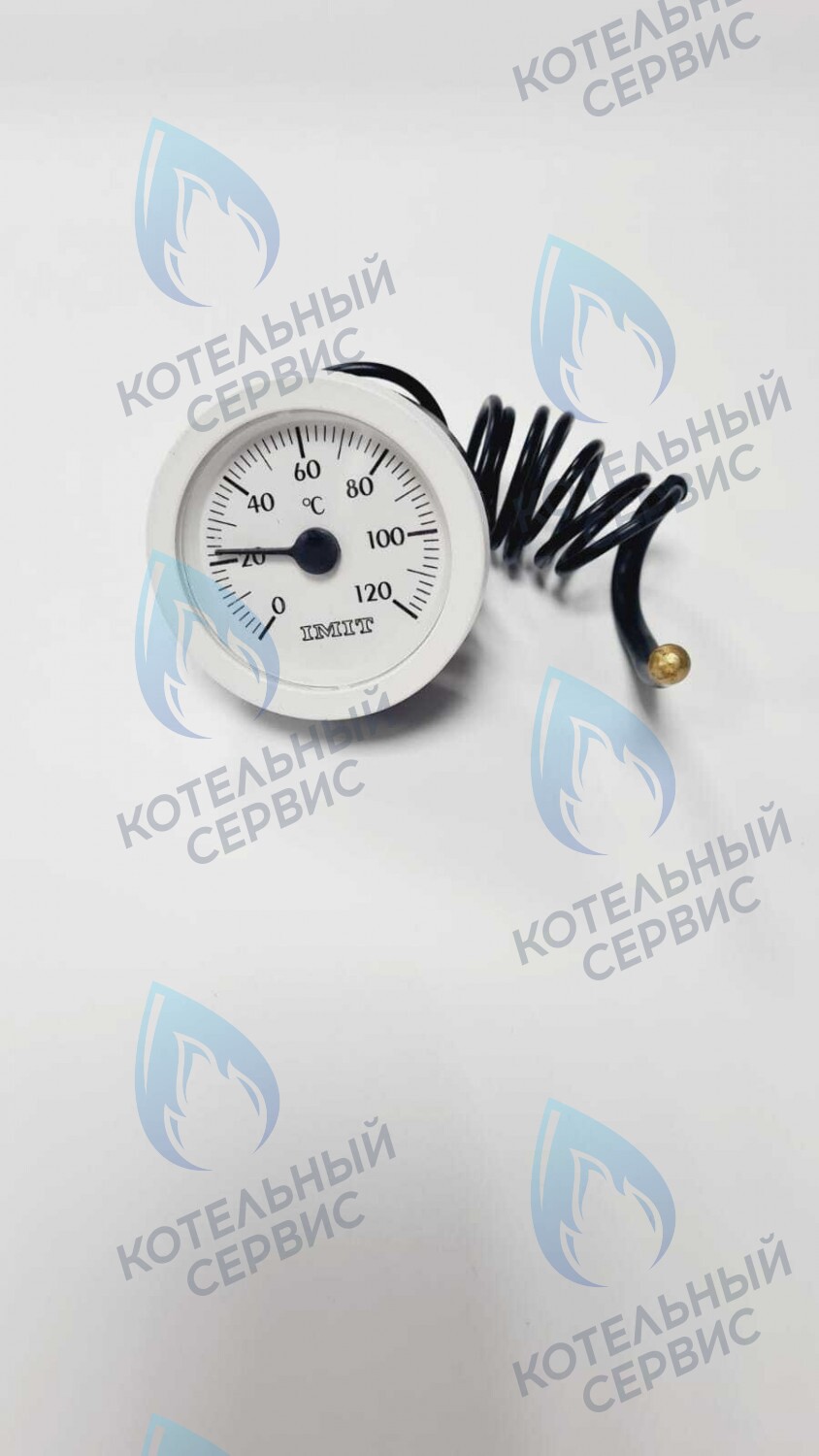 ST002-IMIT Термометр капиллярный (круглый белое кольцо) Ø51,5мм L=1050мм, 0-120С в Санкт-Петербурге