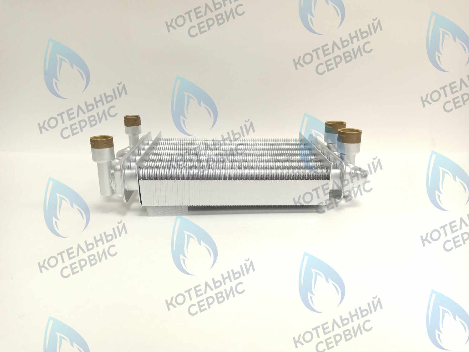 EB011-230 Теплообменник битермический 230мм 18кВт Gazlux Economy 18-T-1/-С-1 (02-2001) в Санкт-Петербурге