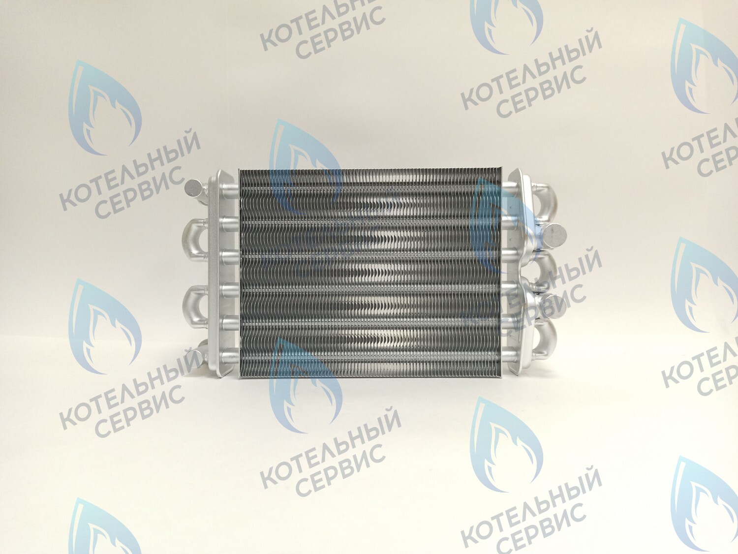 EB011-230 Теплообменник битермический 230мм 18кВт Gazlux Economy 18-T-1/-С-1 (02-2001) в Санкт-Петербурге