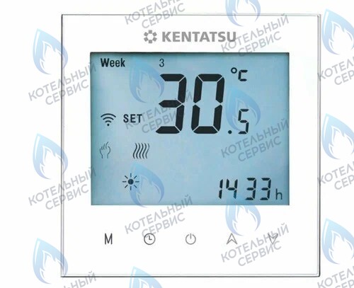 KCW-01GC Комнатный термостат сенсорный WI-FI KENTATSU (белый) в Санкт-Петербурге