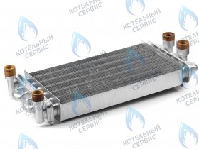 Теплообменник битермический 310мм 30кВт Gazlux Premium 30-T-1 (02-2003)